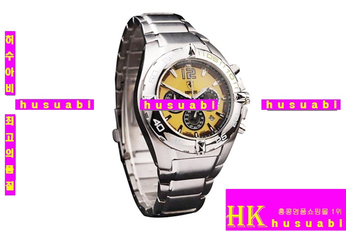 ��� ��ǰ�귣��ð� ��� �����ð� Replica Ferrari Men Yellow Dail Stainless Steel Watchband Japanese Quartz Movement. YC001-29