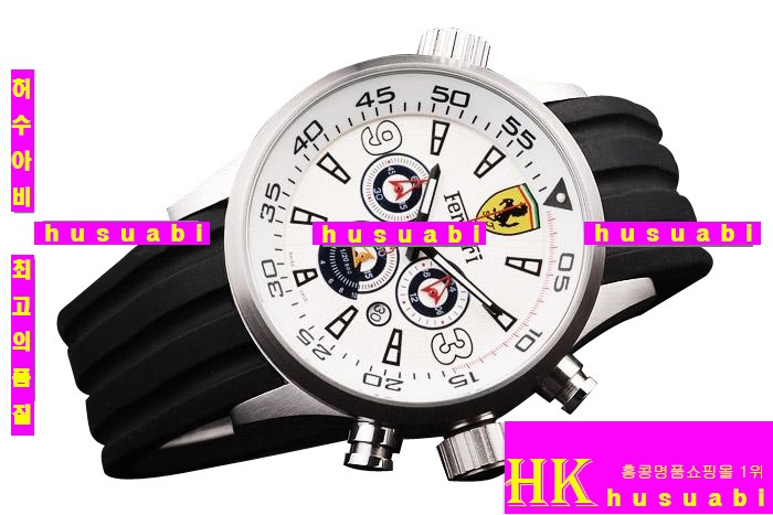 ��� ������ǰ�ð� Replica Ferrari Men Black Rubber Strap Japanese Quartz Movement. YC001-10