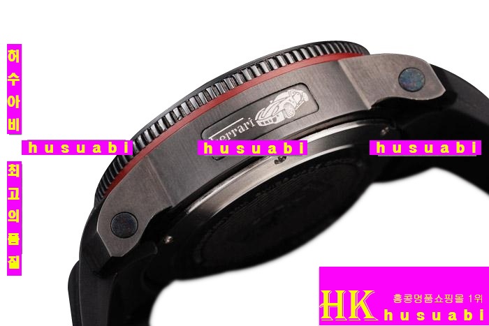 ��� �����ð� Replica Ferrari Men Black Ion Plated Stainless Steel Japanese Quartz Movement. YC001-8