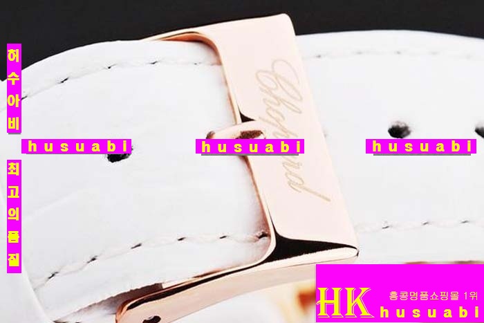 ���ĵ� ���ڽð� Replica Chopard Japanese Quartz MOVEMENT 18k Yellow gold Case Bezel Crown White Bracelet Women. sa-3