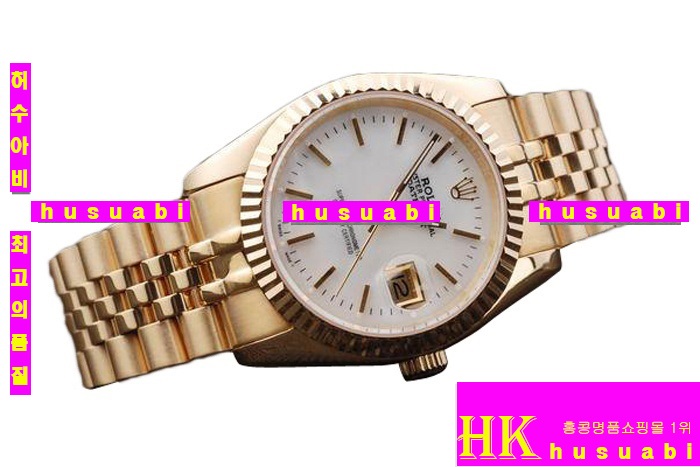 �η���  �ð� Rolex ���ڽð� Replica Rolex Datejust Automatic Movement Yellow gold with White Dial Men.928117-41
