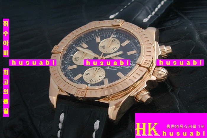 �����Ʋ�� ũ�γ��-�����Ʋ�� �ð�-BREITLING - �ð� WINDRIDER CHRONOMAT ROSEGOLD LATHER STRAP 2