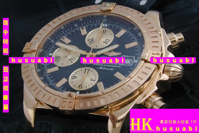 �����Ʋ�� ũ�γ��-�����Ʋ�� �ð�-BREITLING - �ð� WINDRIDER CHRONOMAT ROSEGOLD LATHER STRAP 2