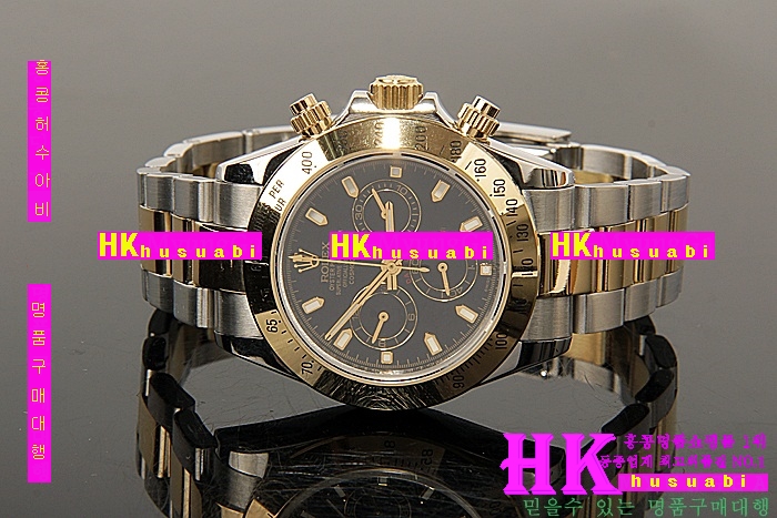 �η��� �ð� 116523 DAYTONA TWO-TONE 14K BLACK DIAL