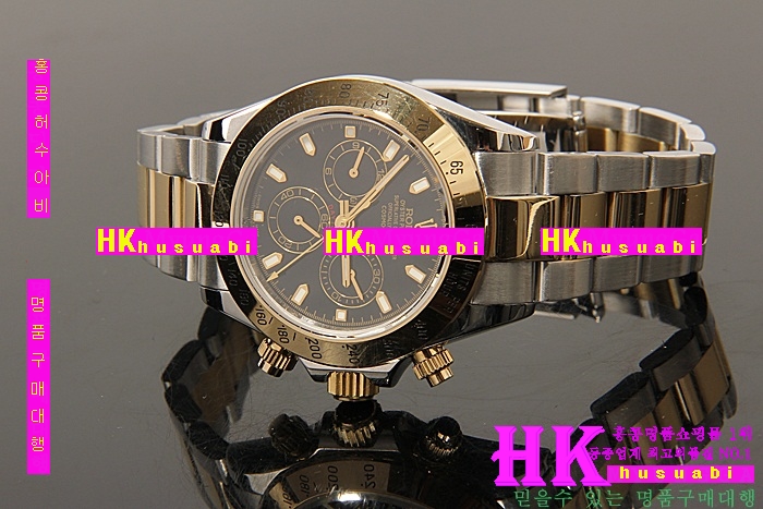 �η��� �ð� 116523 DAYTONA TWO-TONE 14K BLACK DIAL
